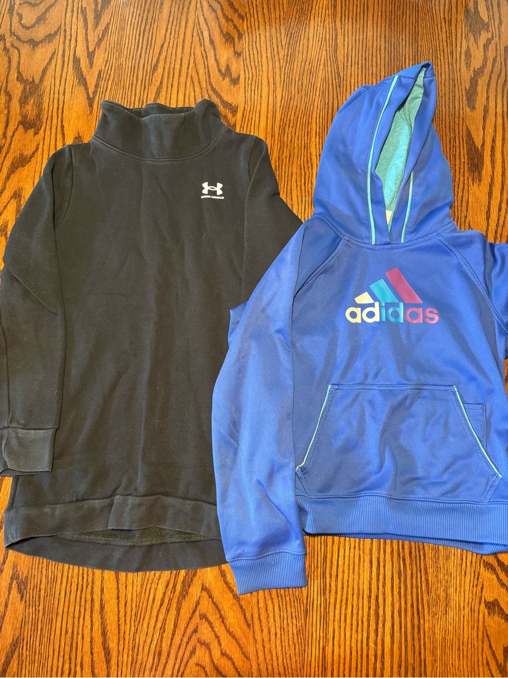 Under Armour and Addidas Girls' Long-Sleeve Tops YM